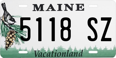 ME license plate 5118SZ