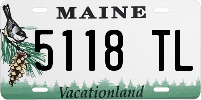ME license plate 5118TL