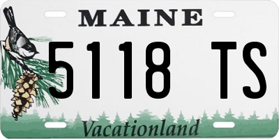 ME license plate 5118TS