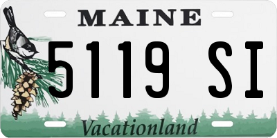 ME license plate 5119SI