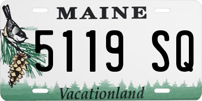 ME license plate 5119SQ