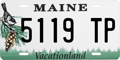 ME license plate 5119TP
