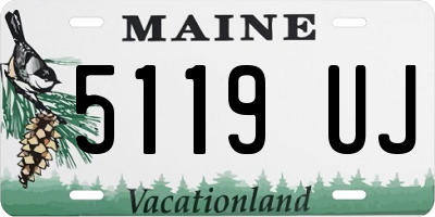 ME license plate 5119UJ