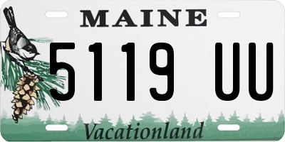 ME license plate 5119UU