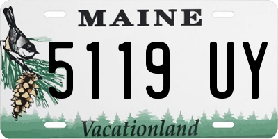 ME license plate 5119UY