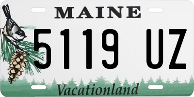 ME license plate 5119UZ