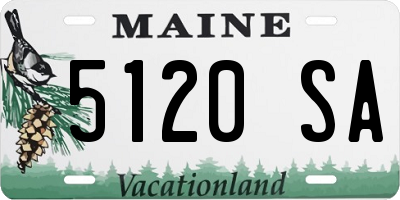 ME license plate 5120SA