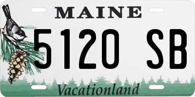 ME license plate 5120SB