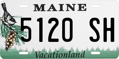 ME license plate 5120SH