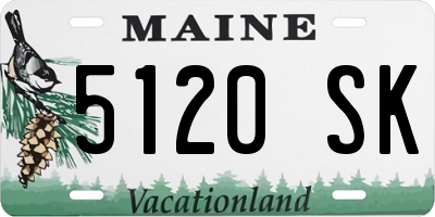 ME license plate 5120SK