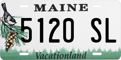 ME license plate 5120SL