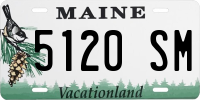 ME license plate 5120SM
