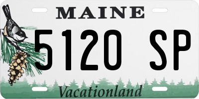 ME license plate 5120SP