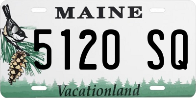 ME license plate 5120SQ