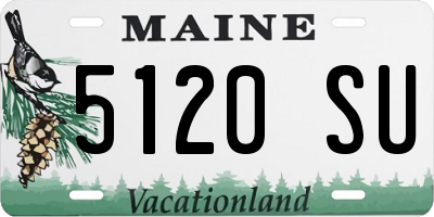 ME license plate 5120SU
