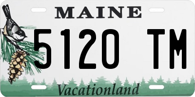 ME license plate 5120TM