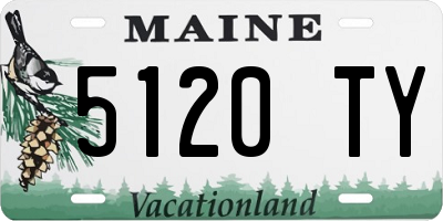 ME license plate 5120TY