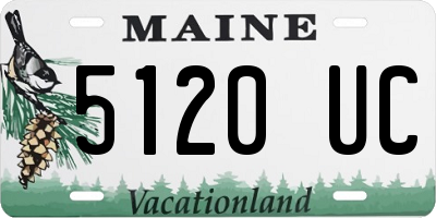 ME license plate 5120UC