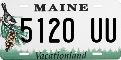 ME license plate 5120UU