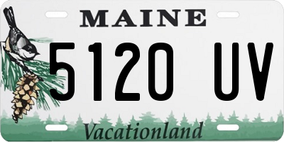 ME license plate 5120UV