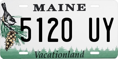 ME license plate 5120UY