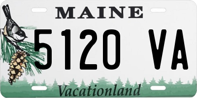 ME license plate 5120VA