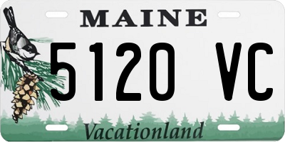 ME license plate 5120VC