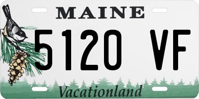 ME license plate 5120VF