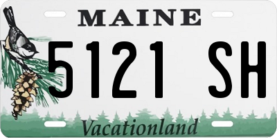 ME license plate 5121SH
