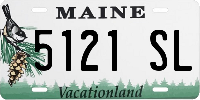 ME license plate 5121SL