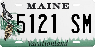 ME license plate 5121SM