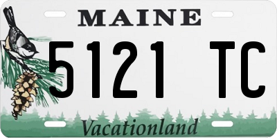 ME license plate 5121TC