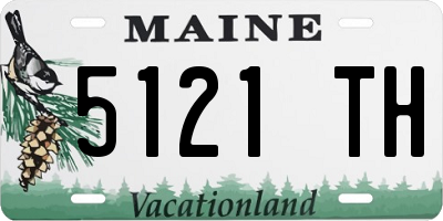 ME license plate 5121TH