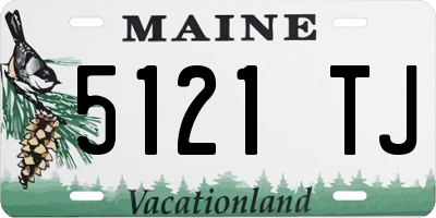 ME license plate 5121TJ