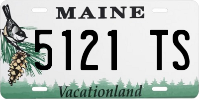 ME license plate 5121TS