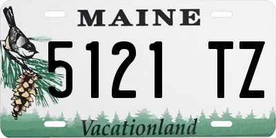 ME license plate 5121TZ