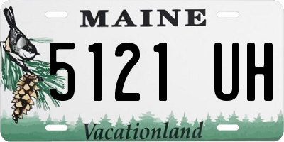 ME license plate 5121UH