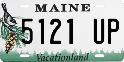 ME license plate 5121UP