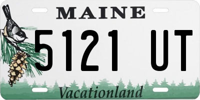 ME license plate 5121UT