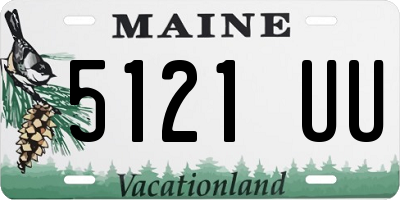 ME license plate 5121UU