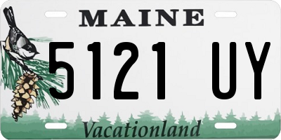 ME license plate 5121UY