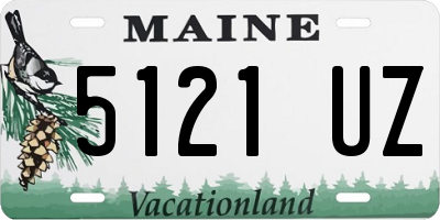 ME license plate 5121UZ