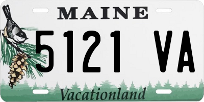 ME license plate 5121VA