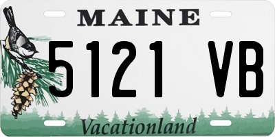 ME license plate 5121VB