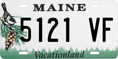 ME license plate 5121VF