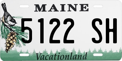 ME license plate 5122SH
