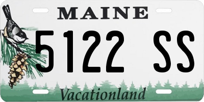 ME license plate 5122SS
