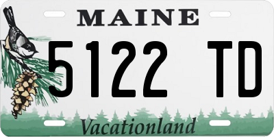ME license plate 5122TD