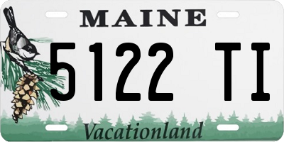 ME license plate 5122TI