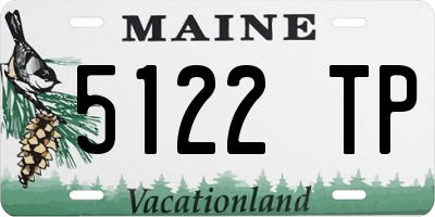 ME license plate 5122TP